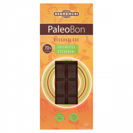 Szerencsi PaleoBon étcsokoládé édesítőszerekkel 100 g