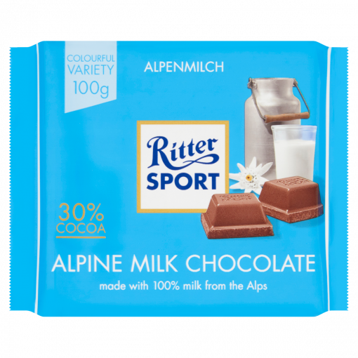 Ritter Sport alpesi tejcsokoládé 100 g