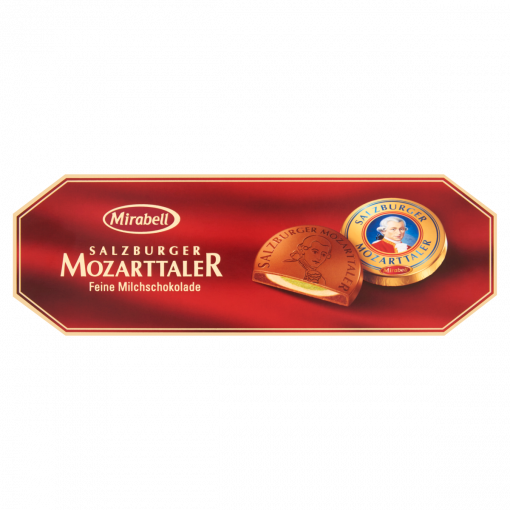 Mirabell Salzburger Mozarttaller tejcsokoládé mogyoróskrém és marcipános töltelékkel 100 g
