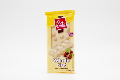 fin Carré Whole Nut White Chocolate 100g