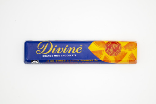Divine orange milk chocolate 35g