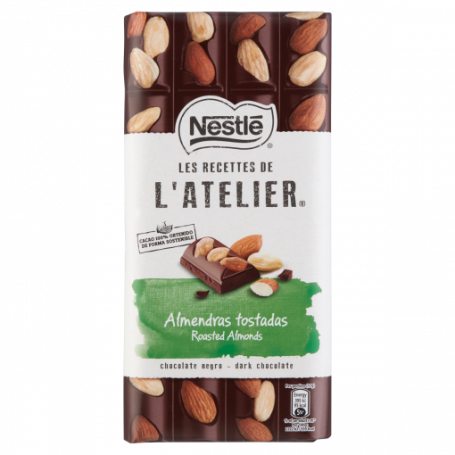 Nestlé L’Atelier étcsokoládé pörkölt manduladarabokkal 170 g