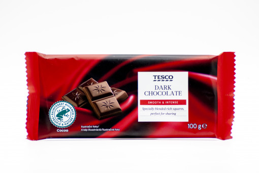 Tesco dark chocolate smooth & intense 100g