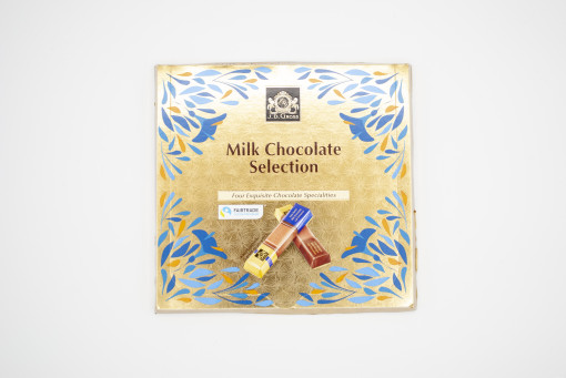 J.D. Gross Milk Chocolate Selection – Válogatás négyféle töltött és töltetlen csokoládéból 200g