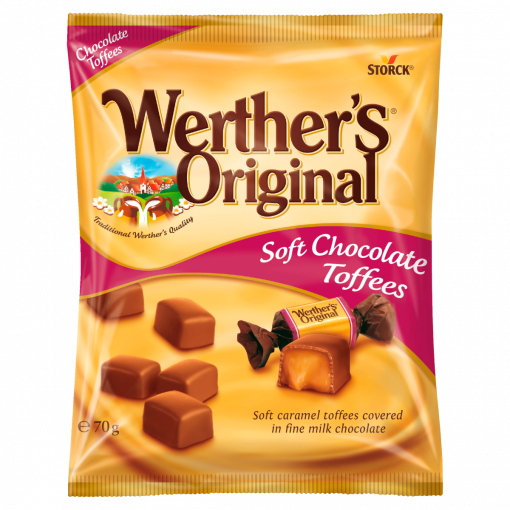 Werther’s Original Chocolate Toffees karamella tejcsokoládéval bevonva 70 g