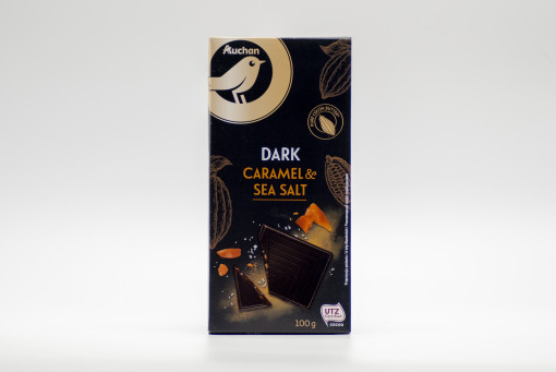 Auchan Dark Caramel & Sea Salt 100g