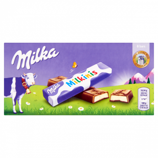 Milka Milkinis alpesi tejcsokoládé tejes krémmel töltve 87,5 g