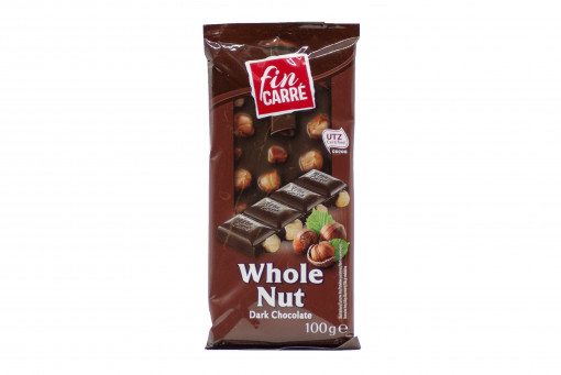 fin Carré Whole Nut Dark Chocolate 100g
