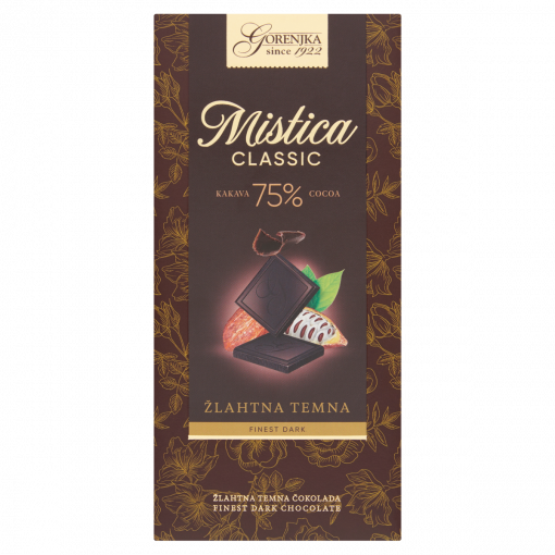 Gorenjka Mistica Classic étcsokoládé 75% 100 g