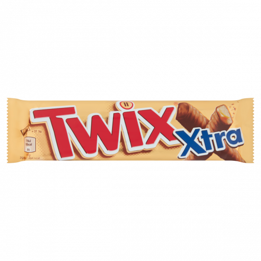 Twix Xtra kekszes szeletek karamellával, tejcsokoládéba mártva 2 x 37,5 g (75 g)