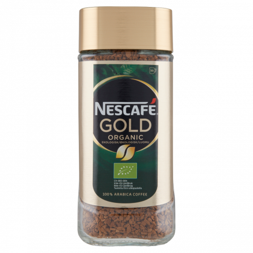 Nescafé Gold Organic ökológiai gazdálkodásból származó azonnal oldódó kávé 100 g