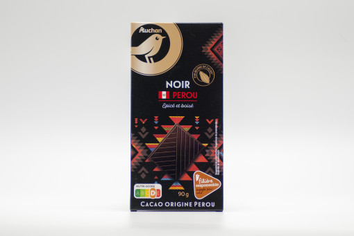 Auchan Noir Perou Epicé et boisé 90g