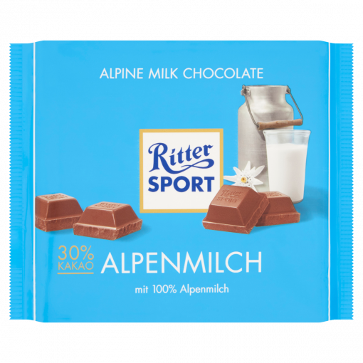 Ritter Sport alpesi tejcsokoládé 250 g