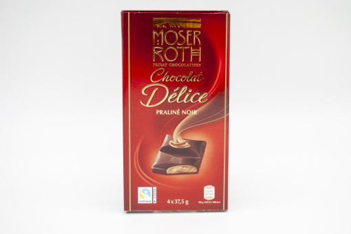Moser Roth Chocolat Délice Praliné Noir 4×37,5g