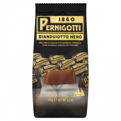 Pernigotti Gianduiotto Nero mogyorós Gianduja csokoládé praliné 150 g