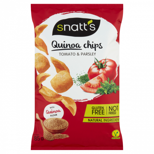 Snatt’s paradicsomos és petrezselymes ízesítésű quinoás snack 85 g