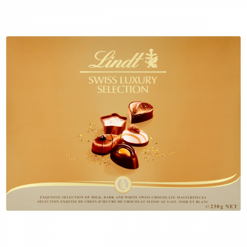 Lindt Swiss Luxury Selection töltött csokibonbon kollekció 230 g