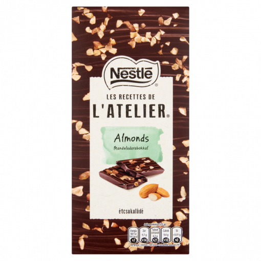 Nestlé l’Atelier étcsokoládé manduladarabokkal 115 g