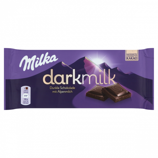 Milka Darkmilk alpesi tej felhasználásával készült csokoládé 85 g