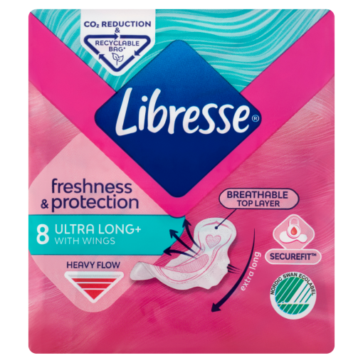 Libresse Ultra Long+ egészségügyi betét 8 db