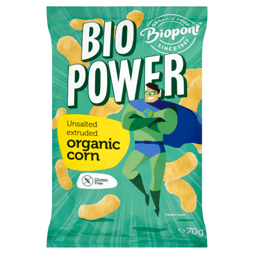 Biopont Bio Power BIO gluténmentes sótlan extrudált kukorica 70 g