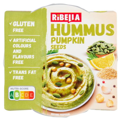 RiBella Hummus csicseriborsó krém tökmaggal 80 g