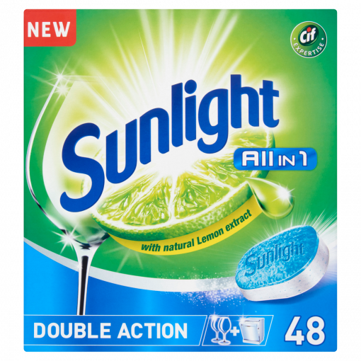 SUNLIGHT All in One Mosogatótabletta 48 db (Dishwasher Tabs)