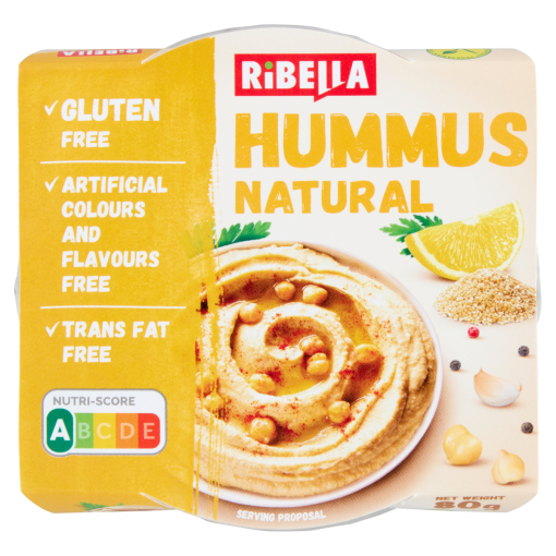 RiBella Hummus natúr csicseriborsó krém 80 g