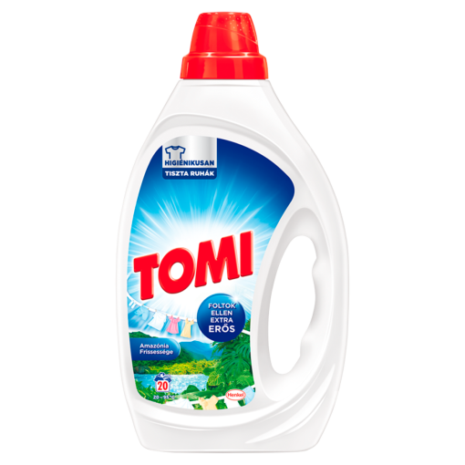 Tomi Amazónia Frissessége folyékony mosószer fehér és világos ruhákhoz 20 mosás 1 l