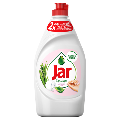 Jar Sensitive Aloe Vera & Pink Jasmine Mosogatószer, Kézkímélő 450 ML (Washing Up Liquid)