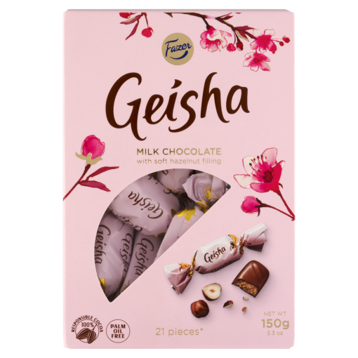 Fazer Geisha tejcsokoládé mogyorós nugát töltelékkel 150 g