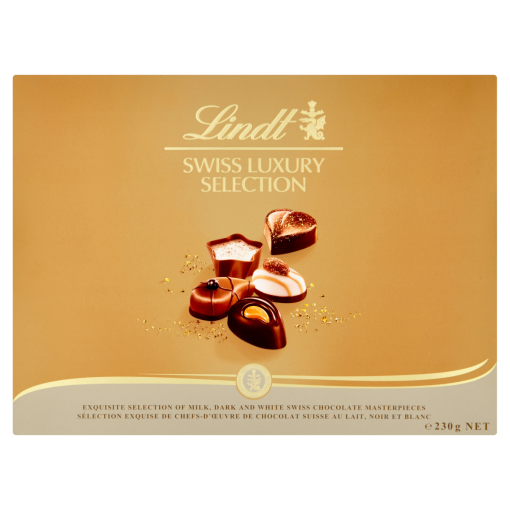 Lindt Swiss Luxury Selection töltött csokibonbon kollekció 230 g