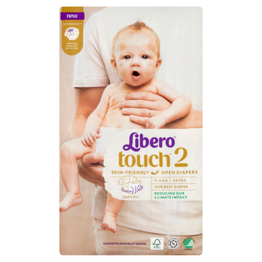 Libero Touch pelenkanadrág, méret: 2, 3-6 kg, 64 db