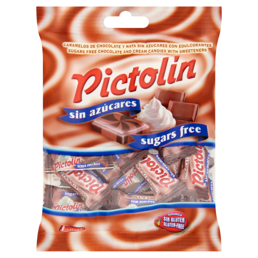 Pictolin cukormentes csokoládés ízesítésű, tejszínes cukorka édesítőszerrel 65 g