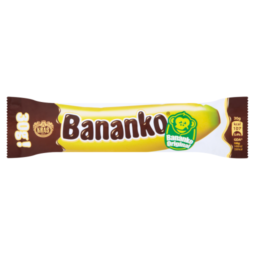 Kraš Bananko Original csokoládéval bevont habos termék 30 g