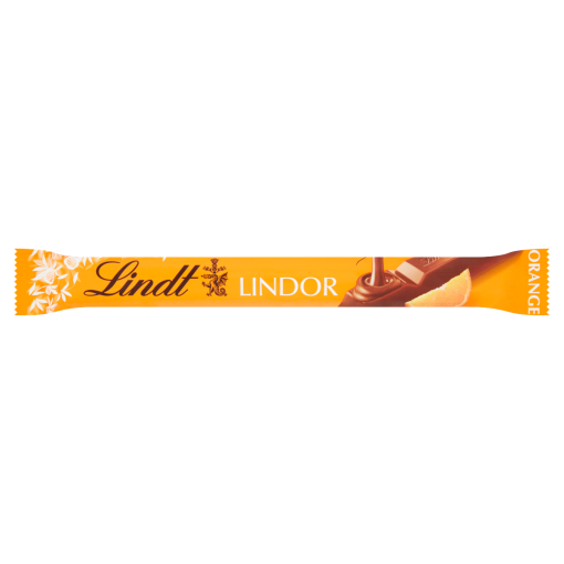 Lindt Lindor tejcsokoládé lágyan olvadó narancsos töltelékkel 38 g