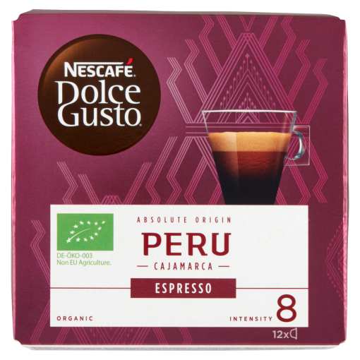NESCAFÉ Dolce Gusto Peru Cajamarca Espresso kávékapszula 12 db/12 csésze 84 g