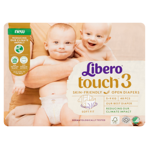 Libero Touch egyszerhasználatos pelenkanadrág, méret: 3, 5-9 kg, 48 db