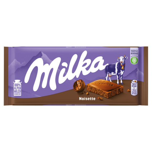 Milka Noisette alpesi tejcsokoládé mogyorómasszával 100 g