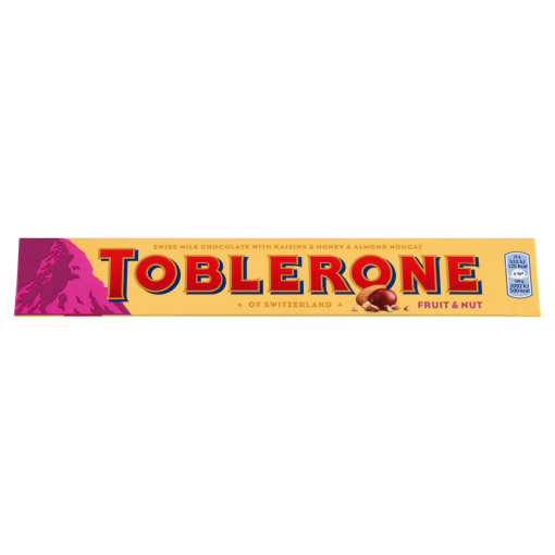Toblerone svájci tejcsokoládé mazsolával, mézzel és mandulával 100 g