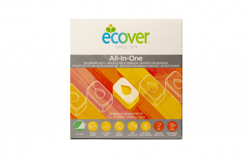 Ecover öko All-In-One citrus mosogatógép tabletta (Eco Dishwasher Tabs)