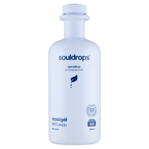 Souldrops Felhőcsepp szenzitív mosógél 20 mosás 1300 ml (Laundry Detergent Sensitive)