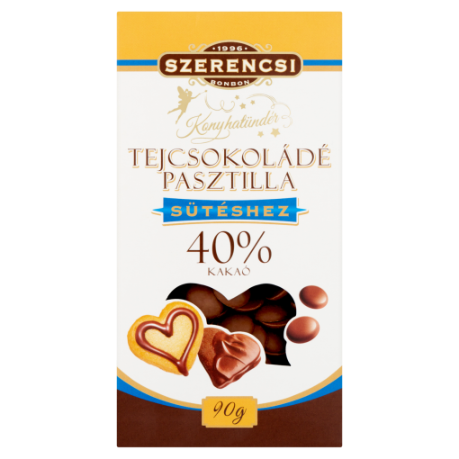 Szerencsi Konyhatündér tejcsokoládé pasztilla 90 g