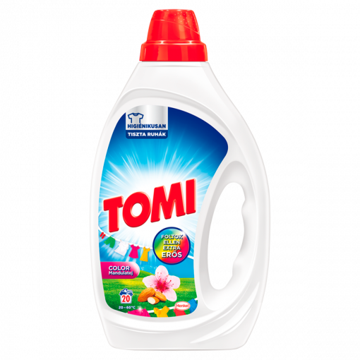Tomi Color Mandulatej folyékony mosószer színes ruhákhoz 20 mosás 1 l