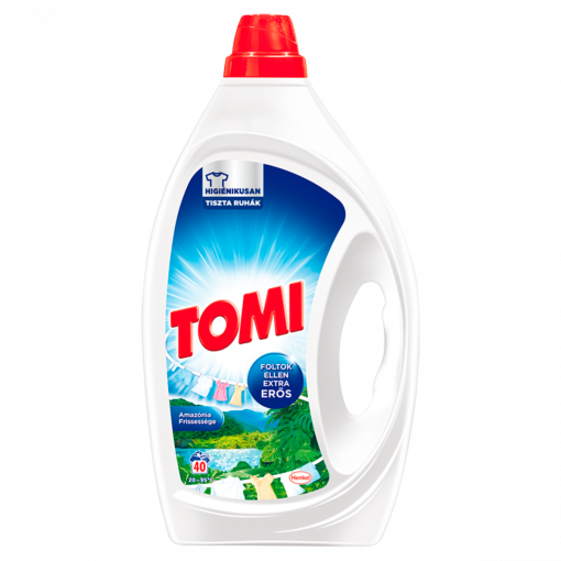 Tomi Amazónia Frissesége folyékony mosószer fehér és világos ruhákhoz 40 mosás 2 l