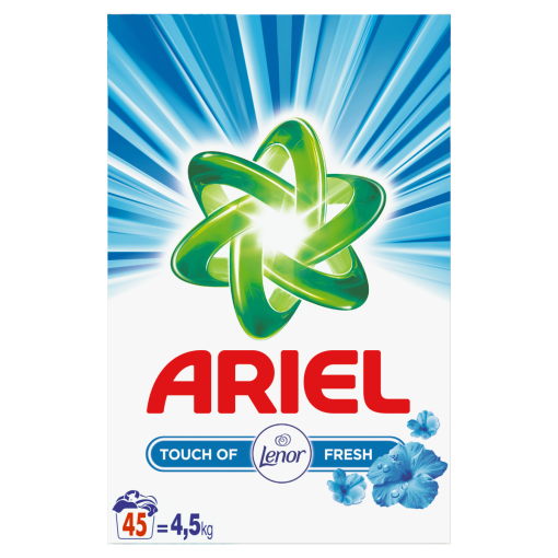 Ariel Touch Of Lenor Fresh Mosópor, 4,5 kg, 45 Mosáshoz 