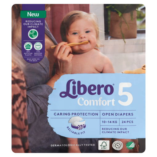 Libero Comfort egyszerhasználatos pelenkanadrág, méret: 5, 10-14 kg, 24 db