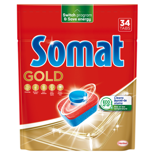 Somat Gold gépi mosogatótabletta 34 db 632,4 g