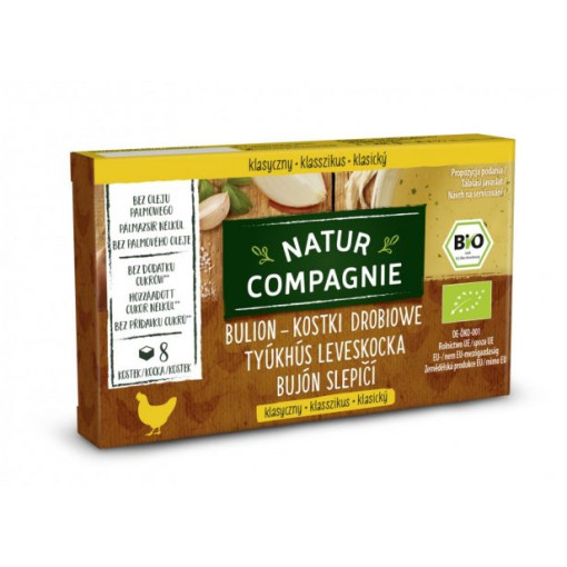 Natur Compagnie BIO tyúkhúsleves kocka 8 db 88 g