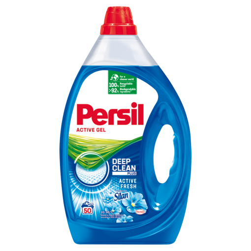 Persil Active Gel Freshness by Silan mosószer fehér és világos ruhákhoz 50 mosás 2,5 l